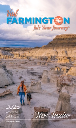 Cover of Farmington Vacation Guide Woman Hiking