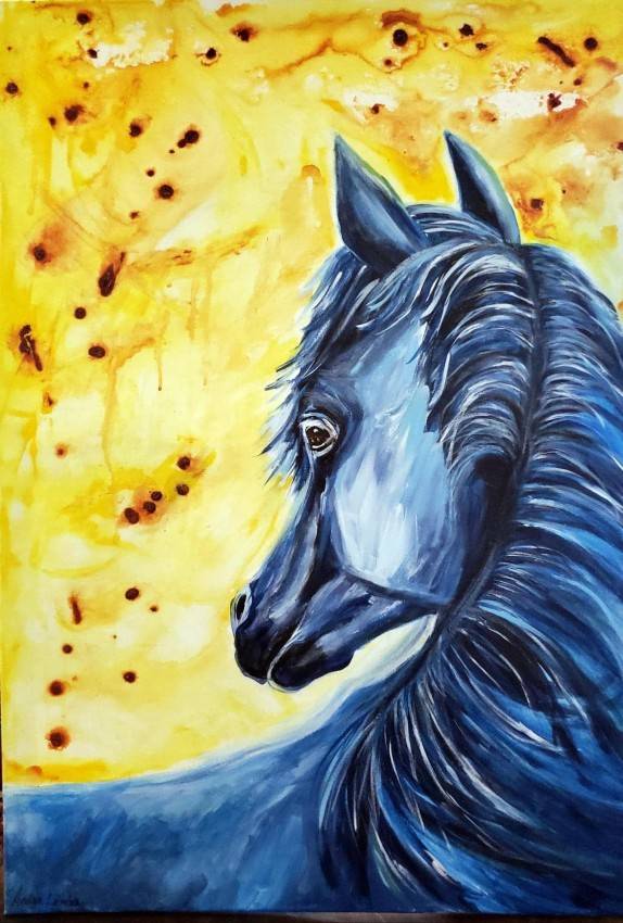Blue Girls Dream Horse