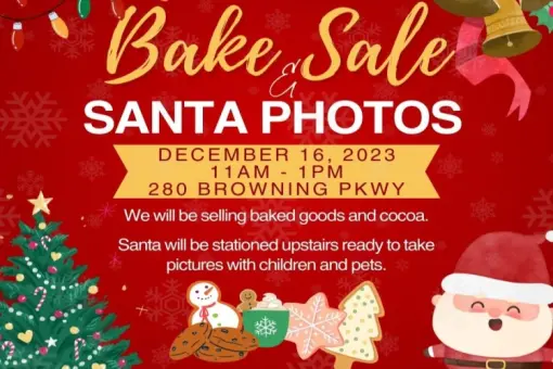 Bake Sale &amp; Pictures with Santa