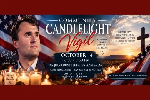 Candlelight Vigil Honoring Charlie Kirk
