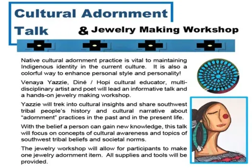 Cultural Adornment Talk &amp; Jewelry Making Workshop