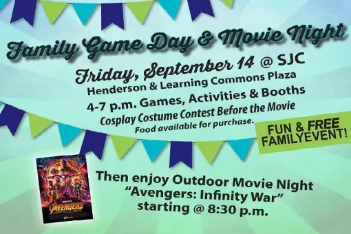 San Juan College Family Game Day and Movie Night