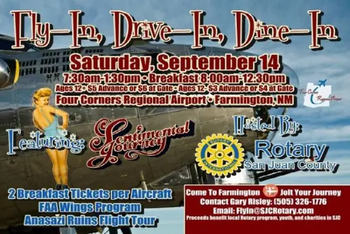 Fly-In, Drive-In, Dine-In
