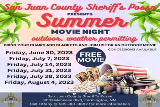Friday Night Movies at the Sheriff’s Posse Rodeo Arena