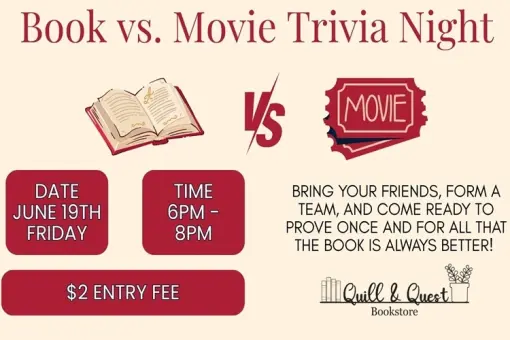 Book vs. Movie Trivia Night