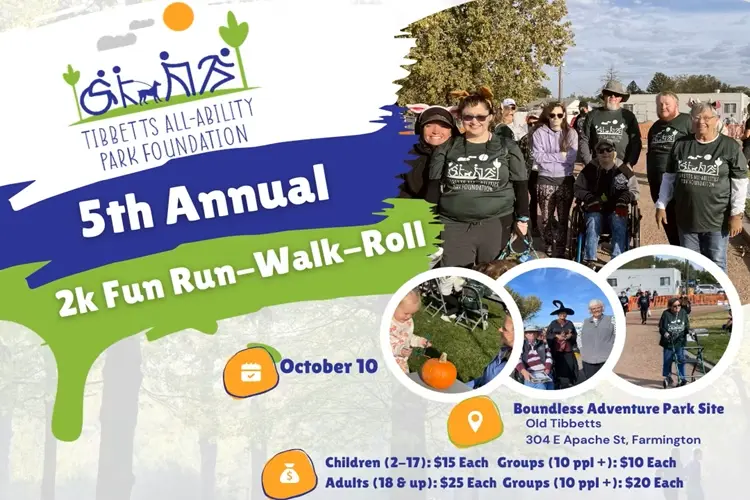 Tibbetts All Ability Park 2k Fun Run Walk & Roll