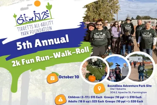 Tibbetts All Ability Park 2k Fun Run Walk &amp; Roll