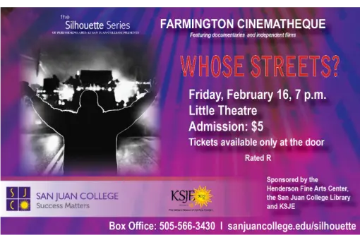 Farmington Cinematheque Series presents Whose Streets?