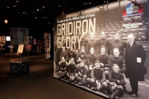 Official NFL Replay booth at the Pro football hall of fame