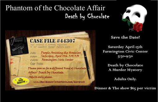 A Chocolate Affair- Phantom of the Chocolate Affair - Death by Chocolate