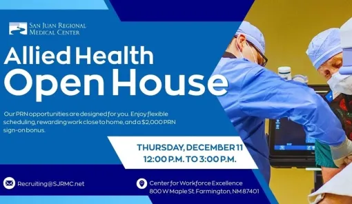 San Juan Regional Medical Center Hiring Event