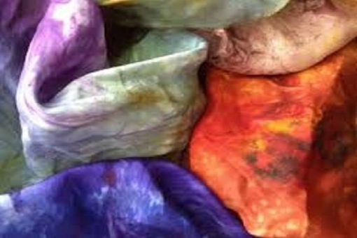 Drop In Silk Dyeing