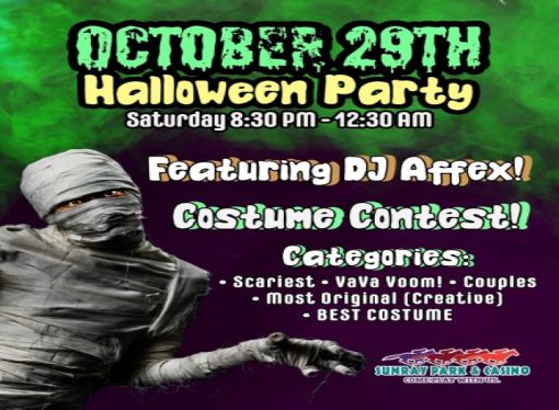 SunRay Park and Casino Halloween Costume Party