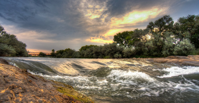 The Animas River in Farmington NM