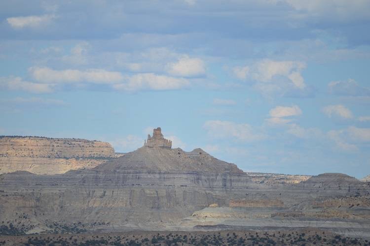 Eroded badlands, Angel Peak Nat. Recreation Area, New Mexico Stock